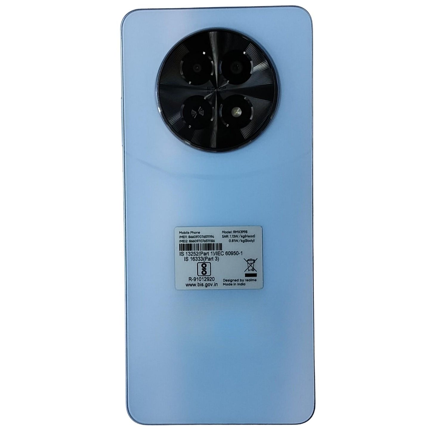 Realme Narzo 70X 5G 128GB 4GB RAM  Ice Blue 