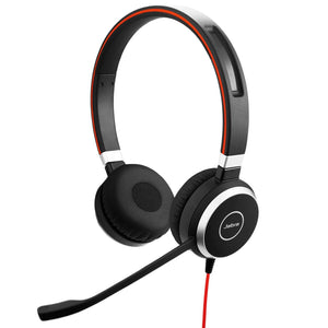 Jabra Evolve 40 Wired On Ear Headphone with Mic Black (Good Condition)