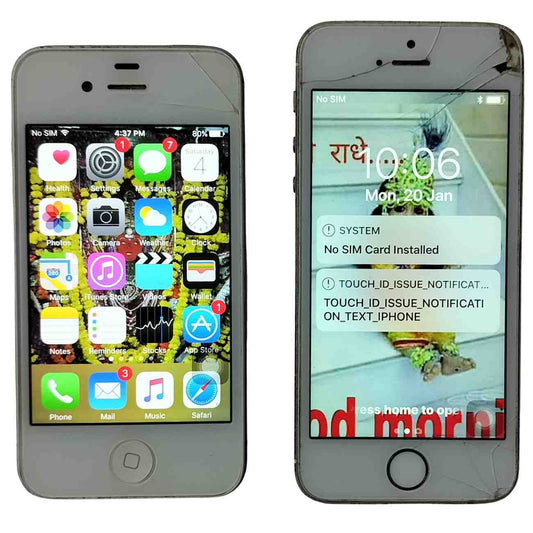 Used Combo of 2 Apple iPhone 4S and  Apple iPhone 5S Mobiles