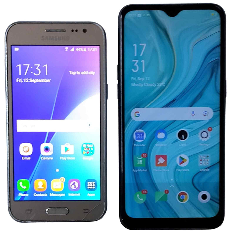 Used Combo of 2 Galaxy J2 and Oppo A1K 