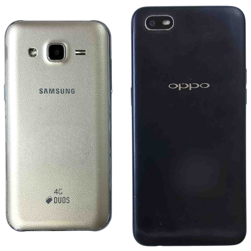 Used Combo of 2 Samsung Galaxy J2 and Oppo A1K Mobiles