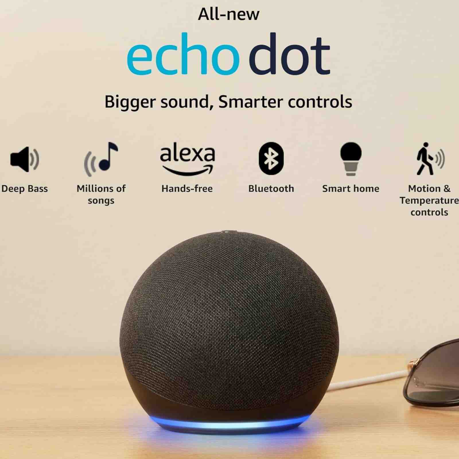 Amazon Echo Dot (5th Gen) Alexa Enabled Smart Speaker Black 