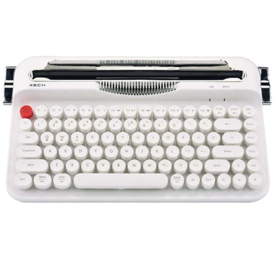 Xech Typewriter Wireless Keyboard | Retro Vintage Design with Round Keycaps (Unboxed - Brand Warranty) - Alternate View