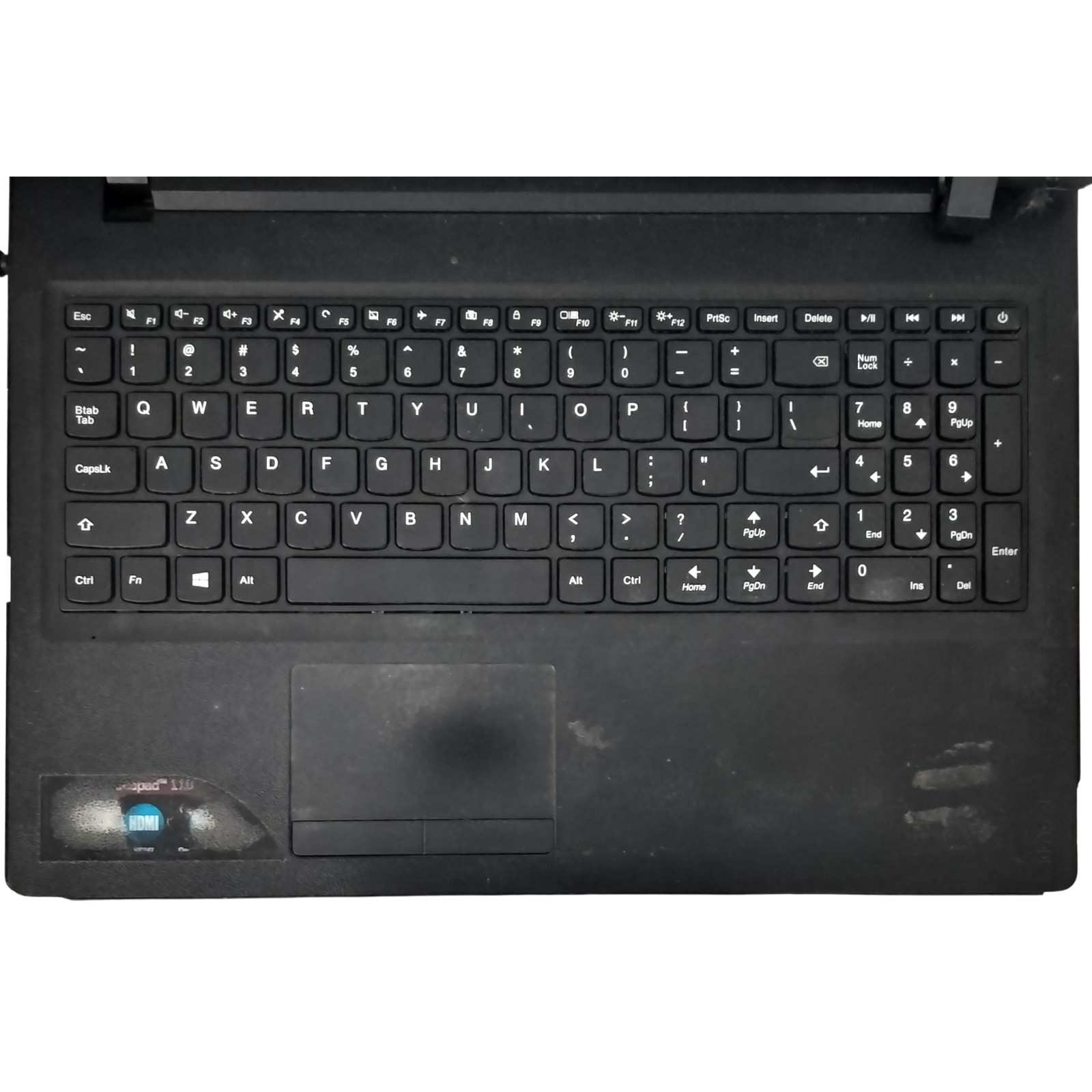 Keyboard  Of Used Lenovo IdeaPad 110 15.6" ﻿Intel Core i3 6th Gen 
