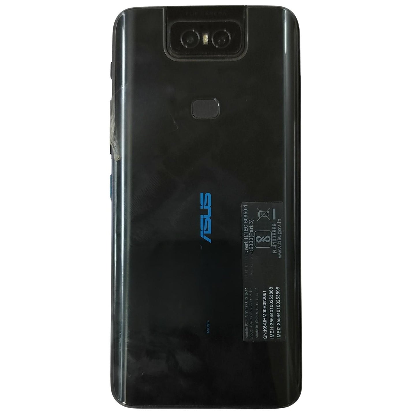 Back Panel Of Used Asus ZenFone 6Z 64GB 6GB RAM Black