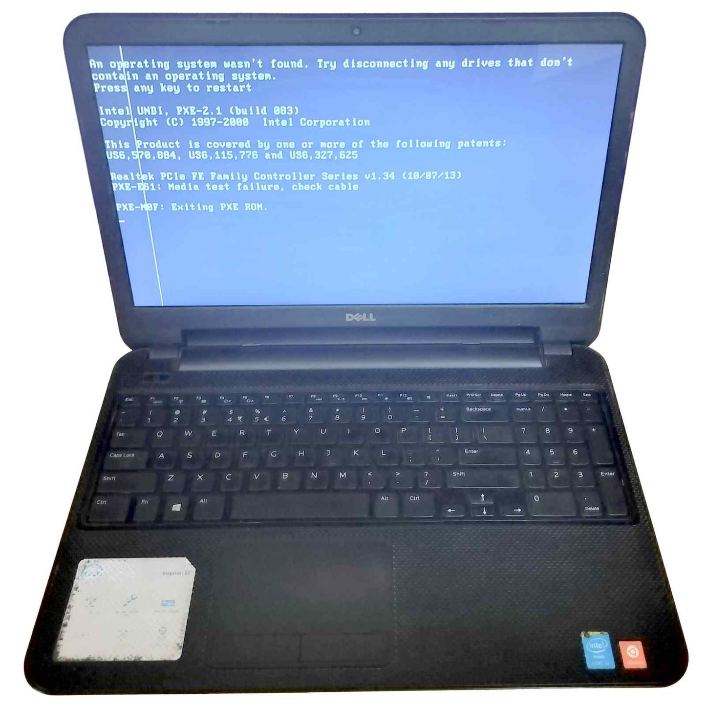 Used Dell Inspiron 3537 15.6" 500GB HDD 8GB RAM Black Laptop