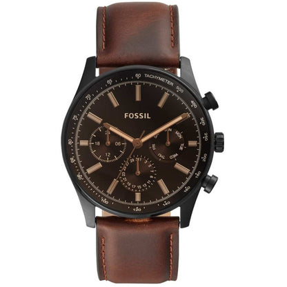 Fossil Sullivan Multifunction Men's Brown Leather Watch 