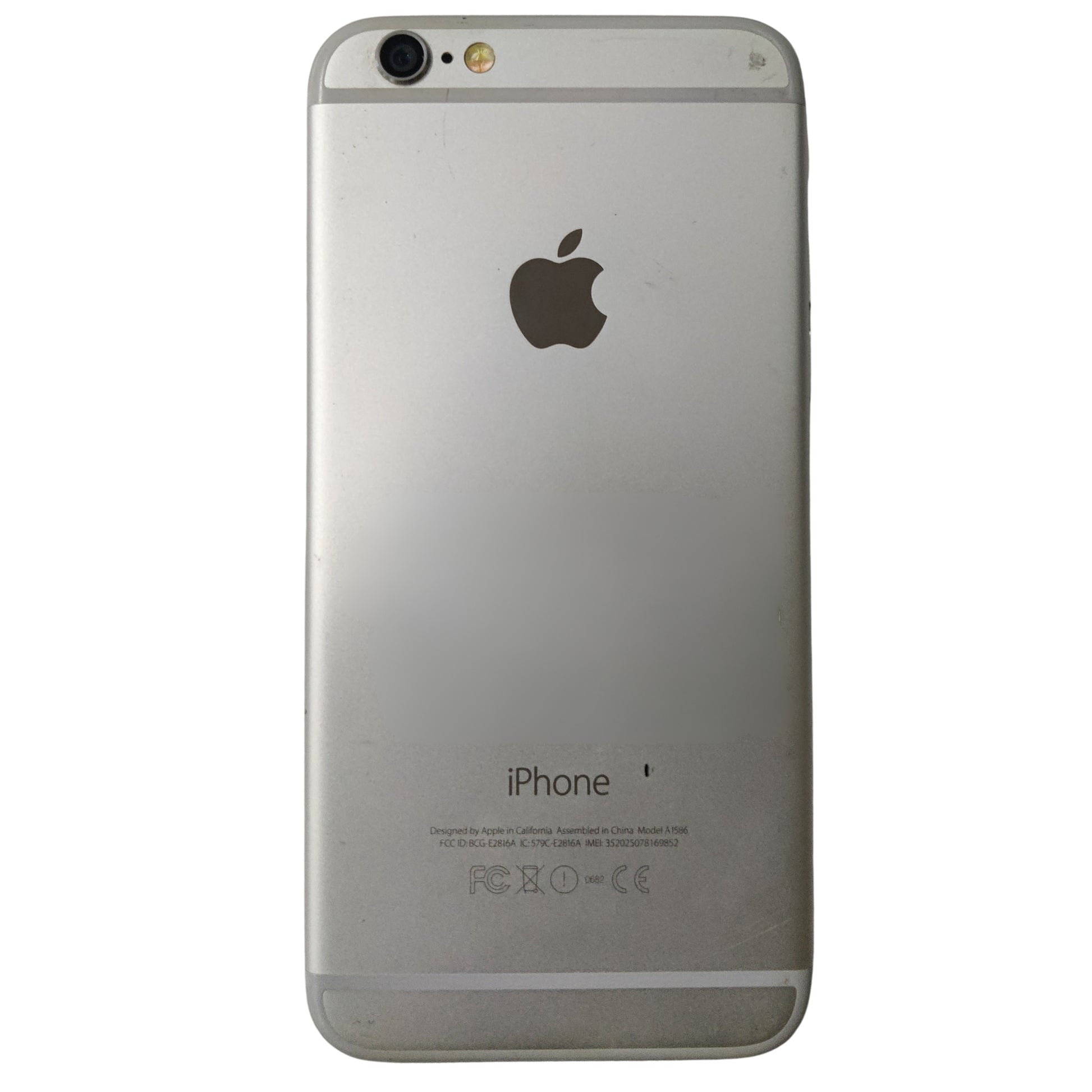 Back View Of Used Apple iPhone 6 