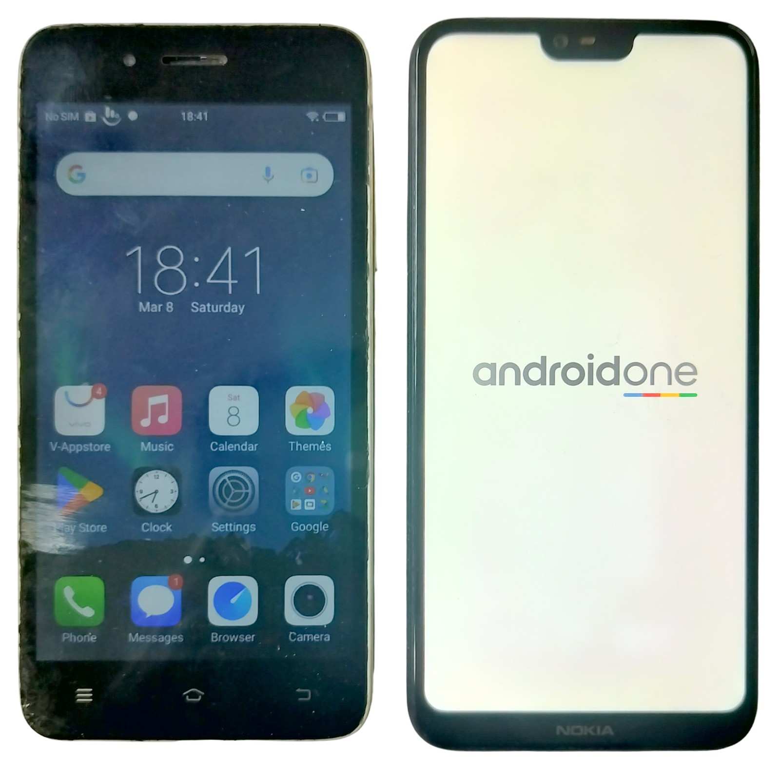 Used Combo of 2 Vivo Y53I and Nokia 6.1 Plus Mobiles