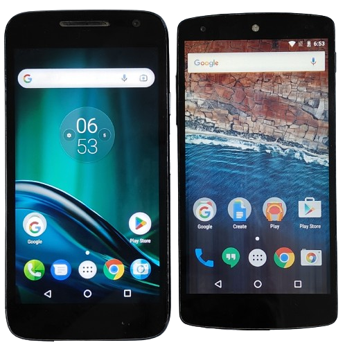 Buy Combo of Used Motorola Moto G4 Play and LG Google Nexus 5 Mobiles