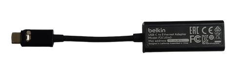 Buy Used Belkin Type-C to RJ45 Gigabit Ethernet Network Adapter Black