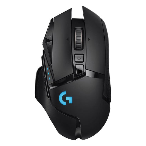 Buy Logitech G502 Lightspeed Wireless Gaming Mouse, Hero 16K Sensor, 16,000 DPI, RGB, Adjustable Weights, 11 Programmable Buttons, Long Battery Life, On-Board Memory, PC/Mac - Black (Good condition)