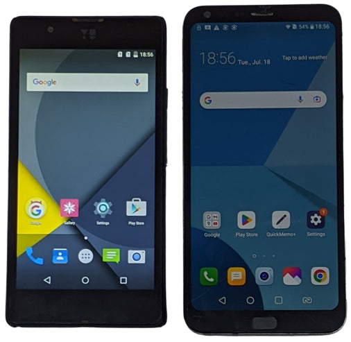 Buy Combo of Used YU Yunique And LG Q6 (LG-M700DSK) Mobiles