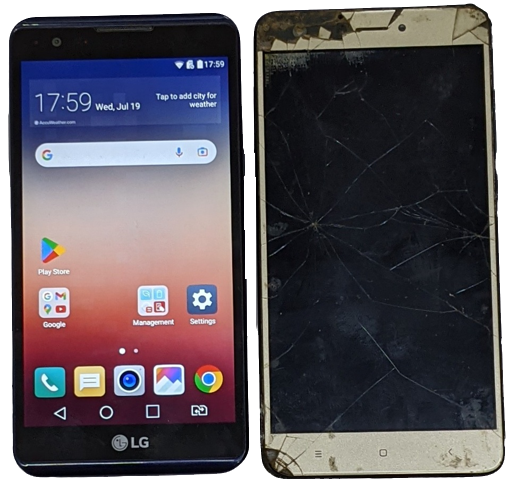 Buy Combo of Used LG X Power (LG-K220ds) and Xiaomi Redmi Note 4 Mobiles