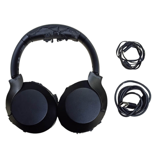 Used Philips TAPH805BK/10 Wireless Headphone with Touch Control, Active Noise Cancellation Bluetooth Headset Black