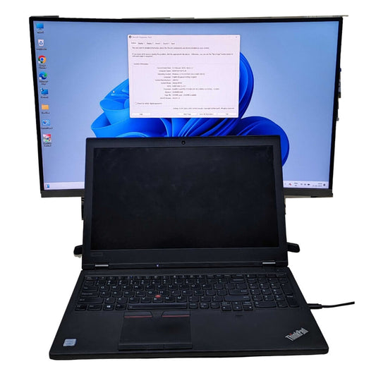Used Lenovo ThinkPad P53-Type 20QQ 15.6" inch Intel Core i7 9th Gen 512GB SSD 16GB RAM Black Laptop