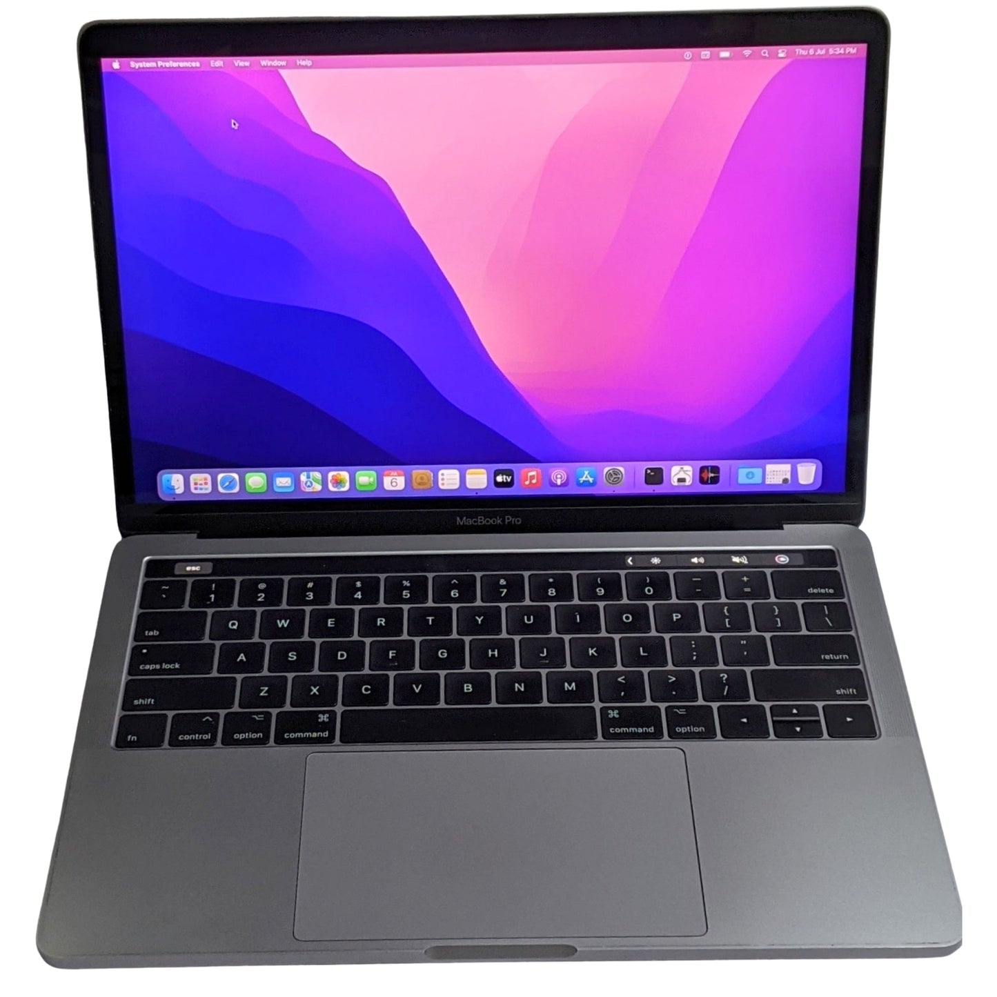Used Apple MacBook Pro (2016, Four Thunderbolt 3 Ports) 13" Intel Core i5 6th Gen 256GB SSD 16GB RAM Grey