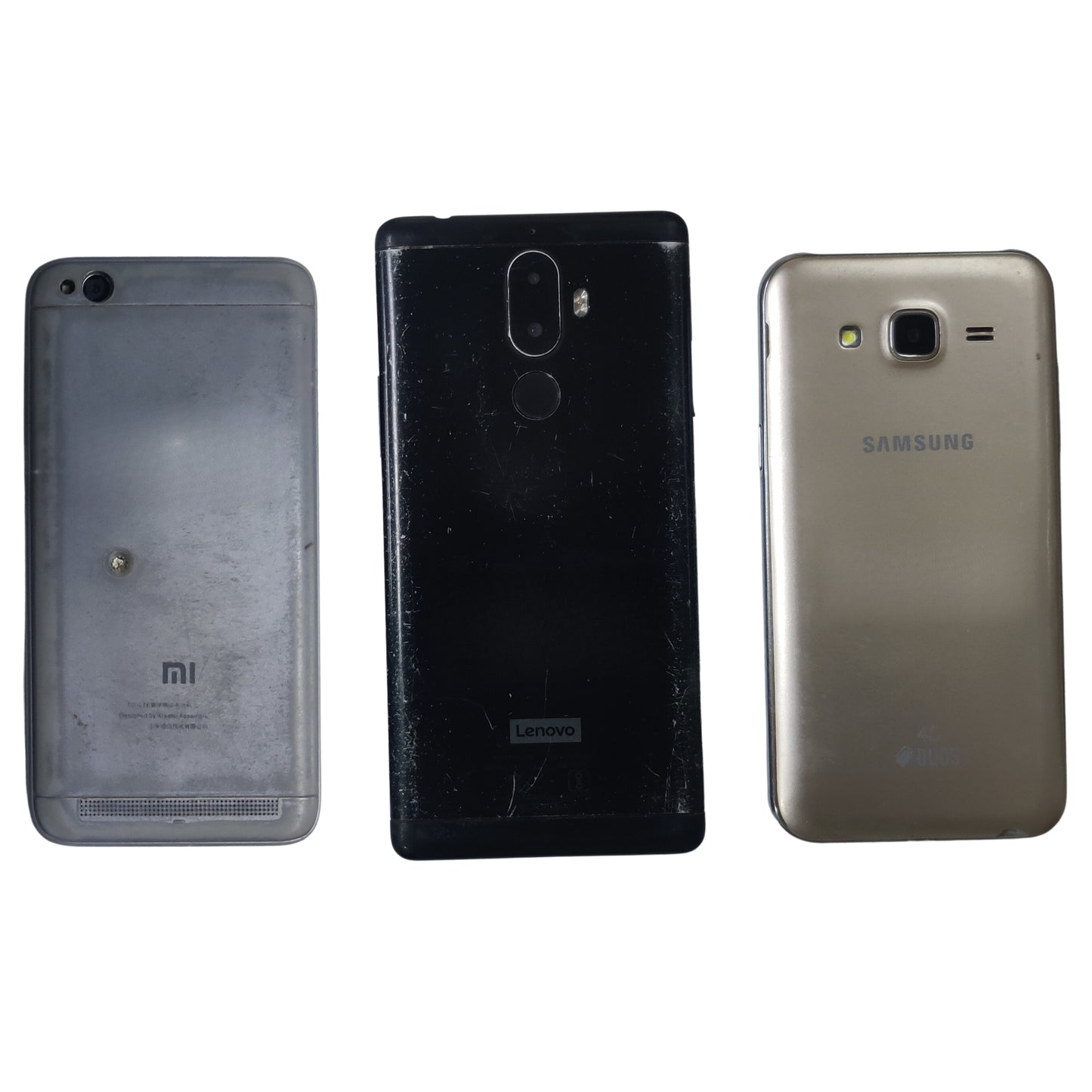 Combo of Used Lenovo K8 Note + Redmi 5A and Samsung Galaxy J5 Mobiles