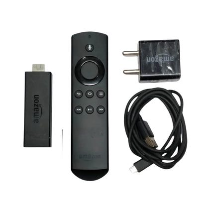 Amazon Fire TV Stick 2nd Gen streaming device with Alexa Voice Remote Black (Good Condition)