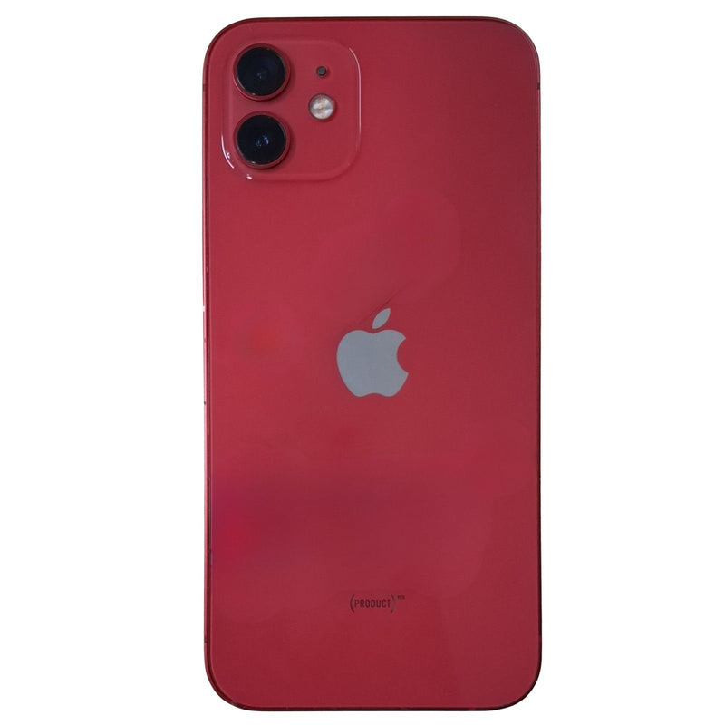 Back View Of Apple iPhone 12 128GB 5G Red (Refurbished)