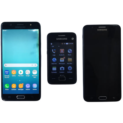 Combo of Used Samsung Galaxy J7 Max + Samsung Star 3 Duos and Samsung Galaxy J7 Prime