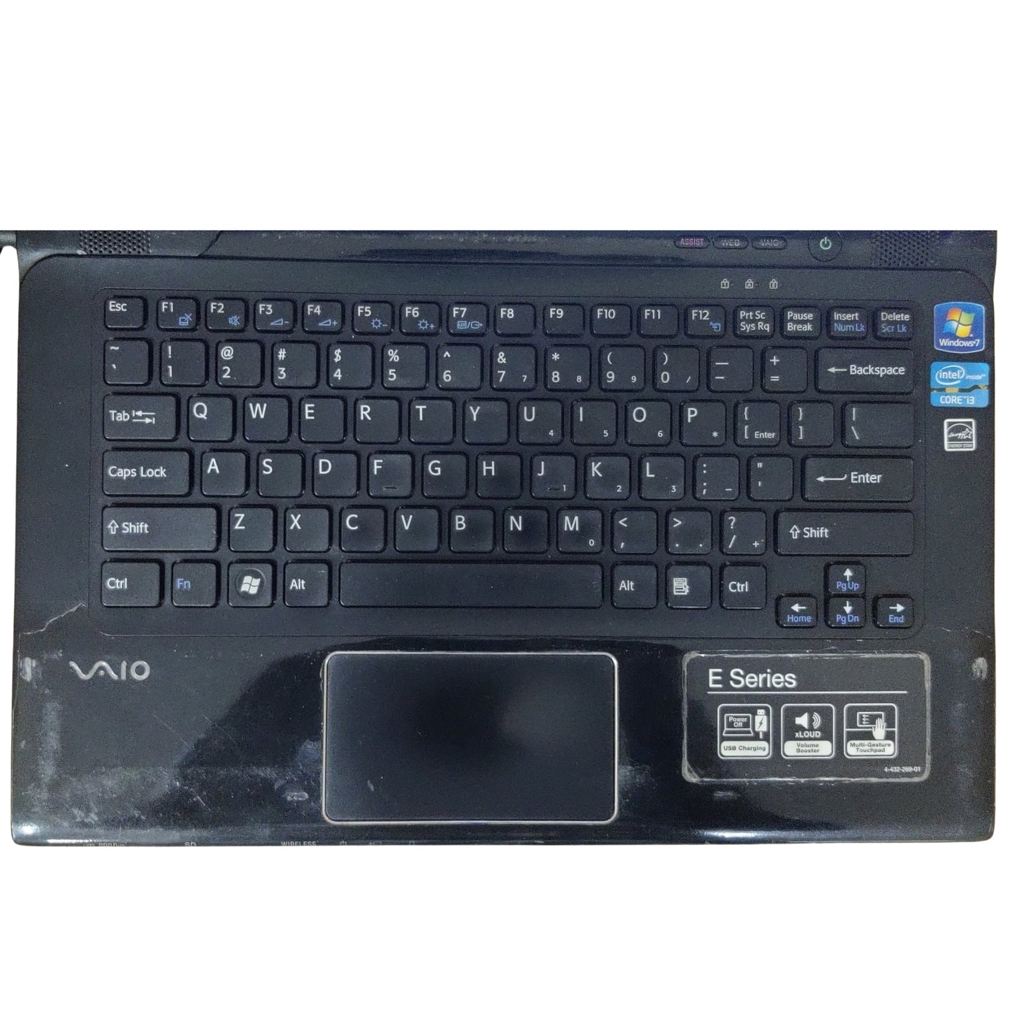 Used Sony Vaio E Series 14" Intel Core i3-2nd Gen 320GB HDD 4GB RAM Black Laptop