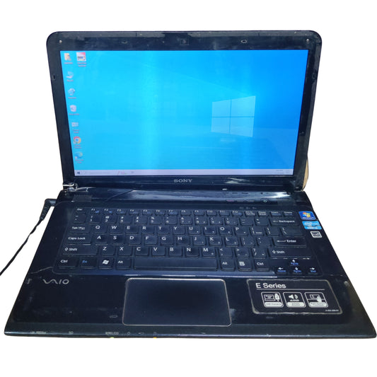 Used Sony Vaio E Series 14" Intel Core i3-2nd Gen 320GB HDD 4GB RAM Black Laptop