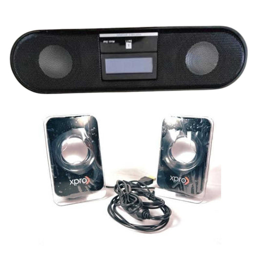 Combo of 2 Iball Music Boat 2.0 and Xpro XP-520 Speakers