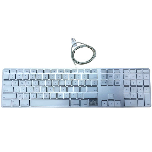 Used Apple Wired Keyboard with Numeric Keypad White.