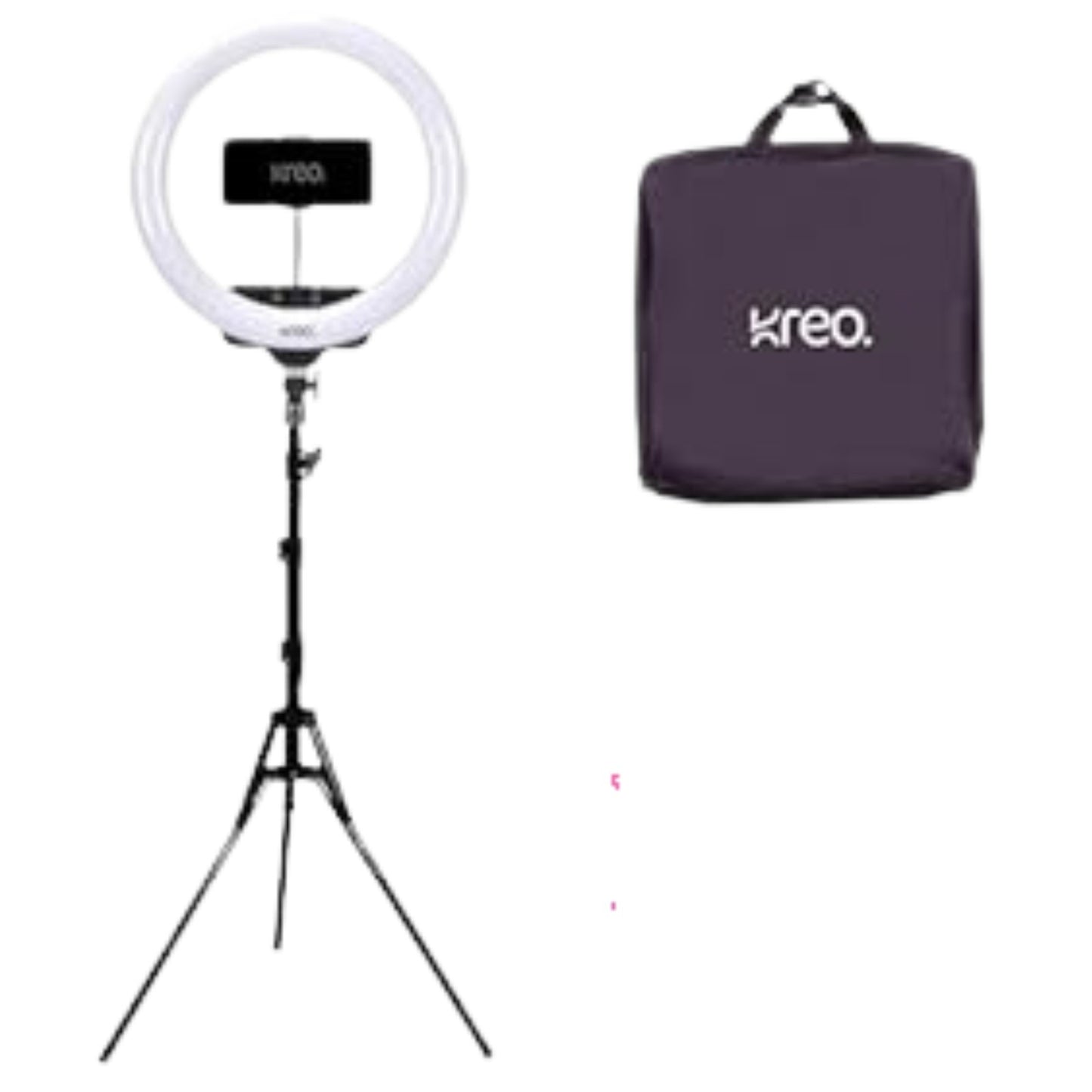 Kreo Ring Light 18" Ring Light with Tripod Stand for Video Shooting Professional Studio Light with Tripod ringlight Photography YouTube Ringlight Kit for YouTube & Instagram (Good Condition).