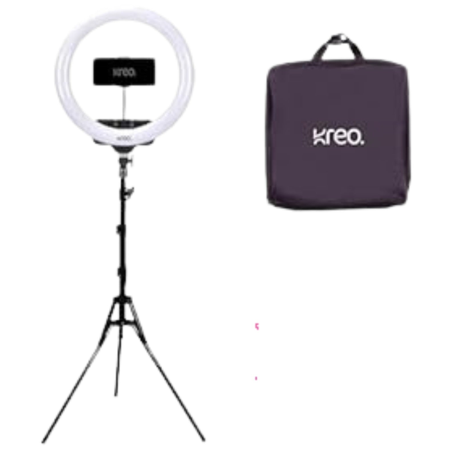 Kreo Ring Light 18" Ring Light with Tripod Stand for Video Shooting Professional Studio Light with Tripod ringlight Photography YouTube Ringlight Kit for YouTube & Instagram (Good Condition).