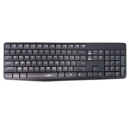 Logitech MK235 Wireless Keyboard and Mouse Set for Windows, 2.4 GHz Wireless Unifying USB Receiver, Long Battery Life, Black (Good Condition)