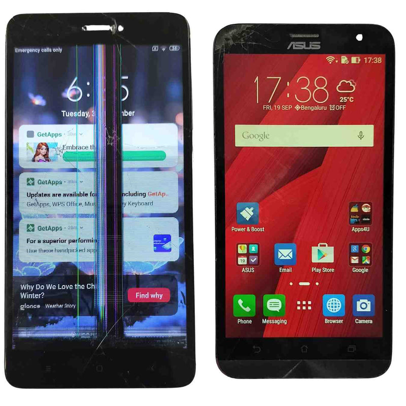 Used Combo of 2 Xiaomi Redmi Note 4 and Asus Zenfone 2 Laser Mobiles