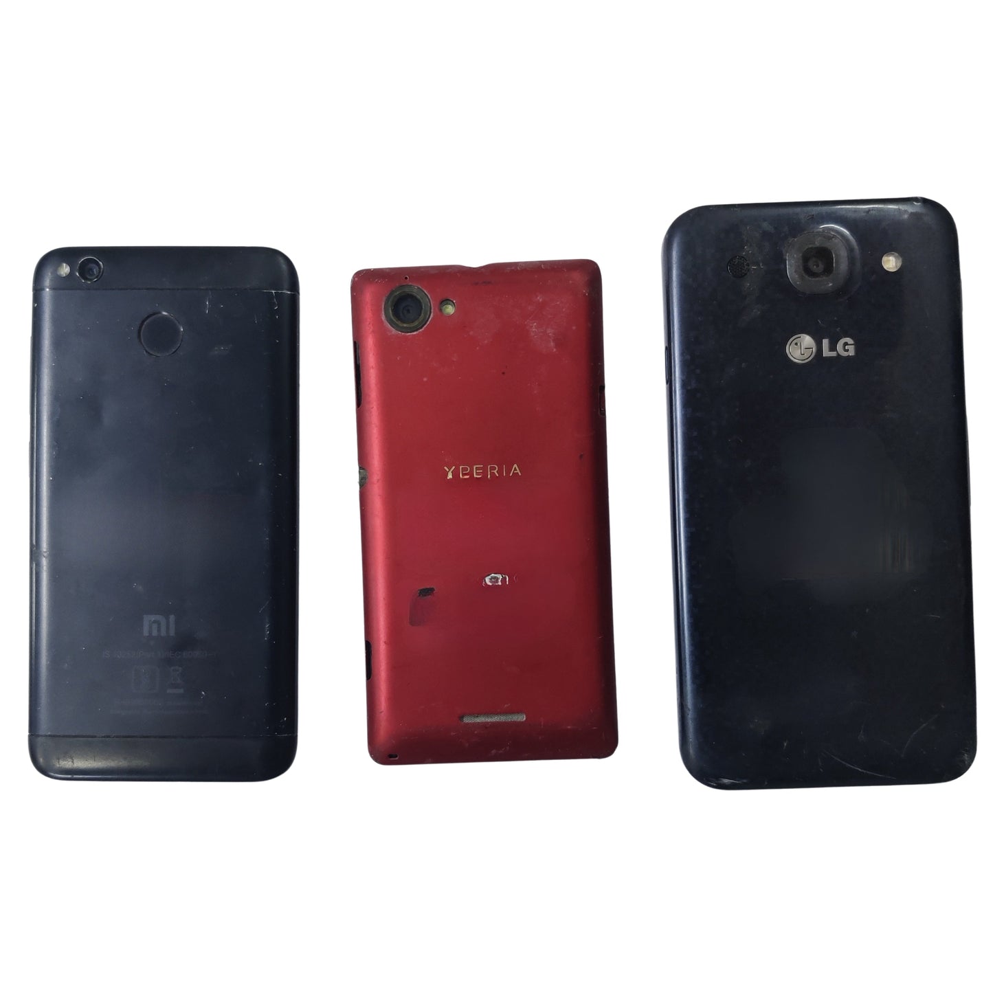 Combo of 3 Dead Xiaomi Redmi 4 & Sony Xperia & LG Optimus G Pro Mobiles - Budli