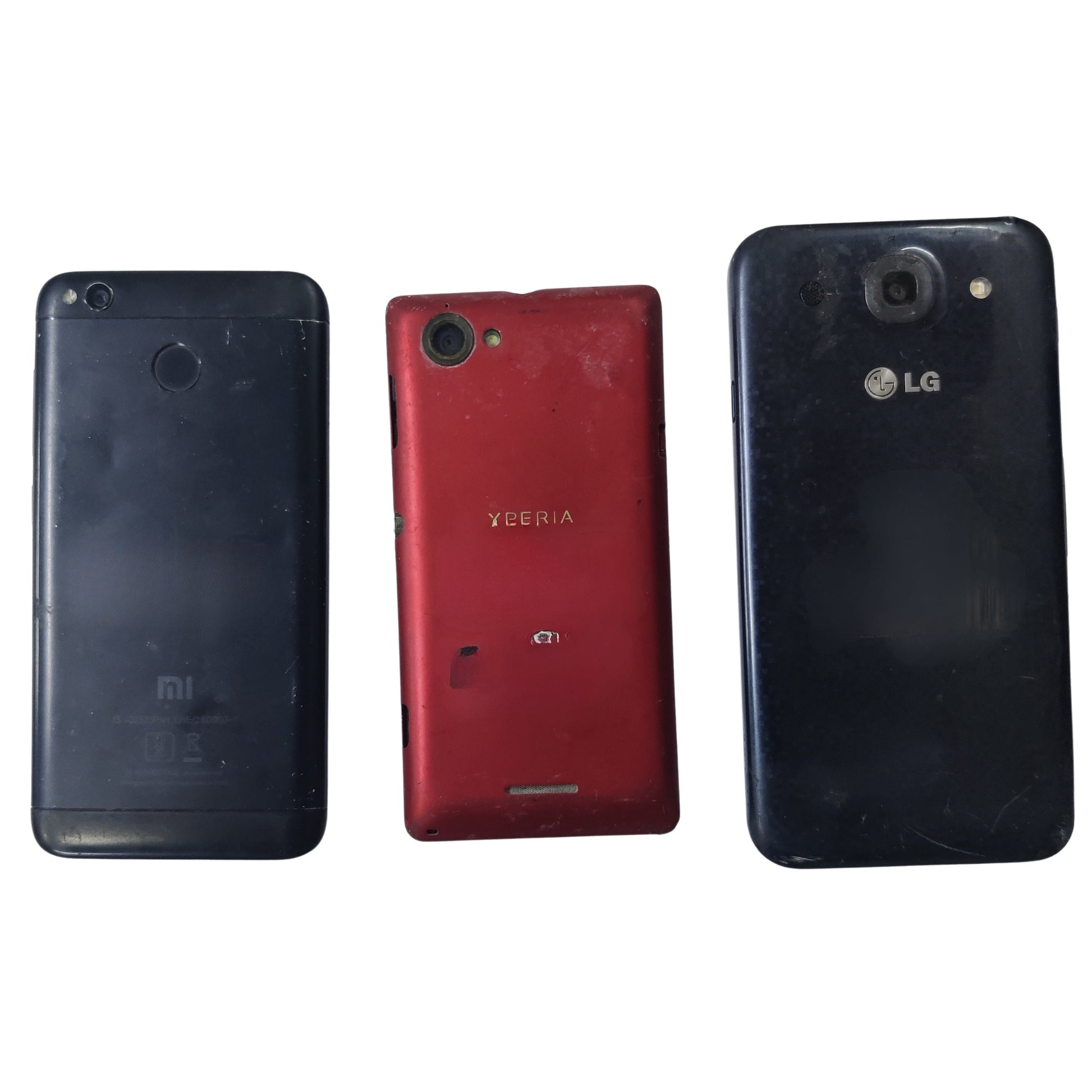 Combo of 3 Dead Xiaomi Redmi 4 & Sony Xperia & LG Optimus G Pro Mobiles - Budli