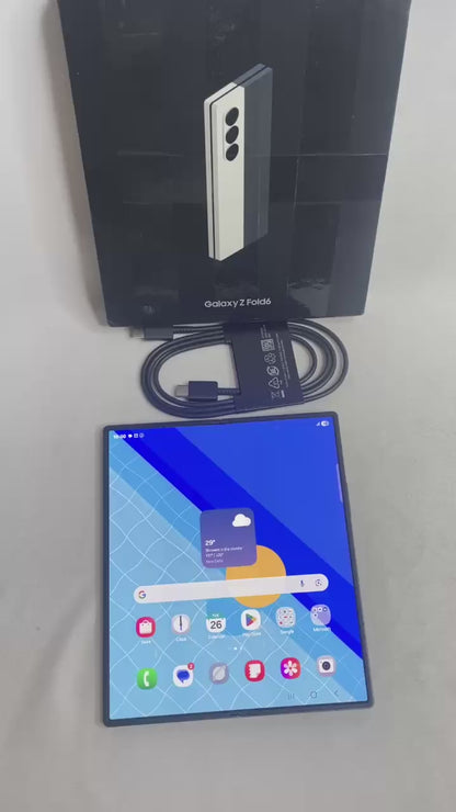 Samsung Galaxy Z Fold 6 256GB 12GB RAM 5G Crafted Black (Unboxed  - Brand Warranty)