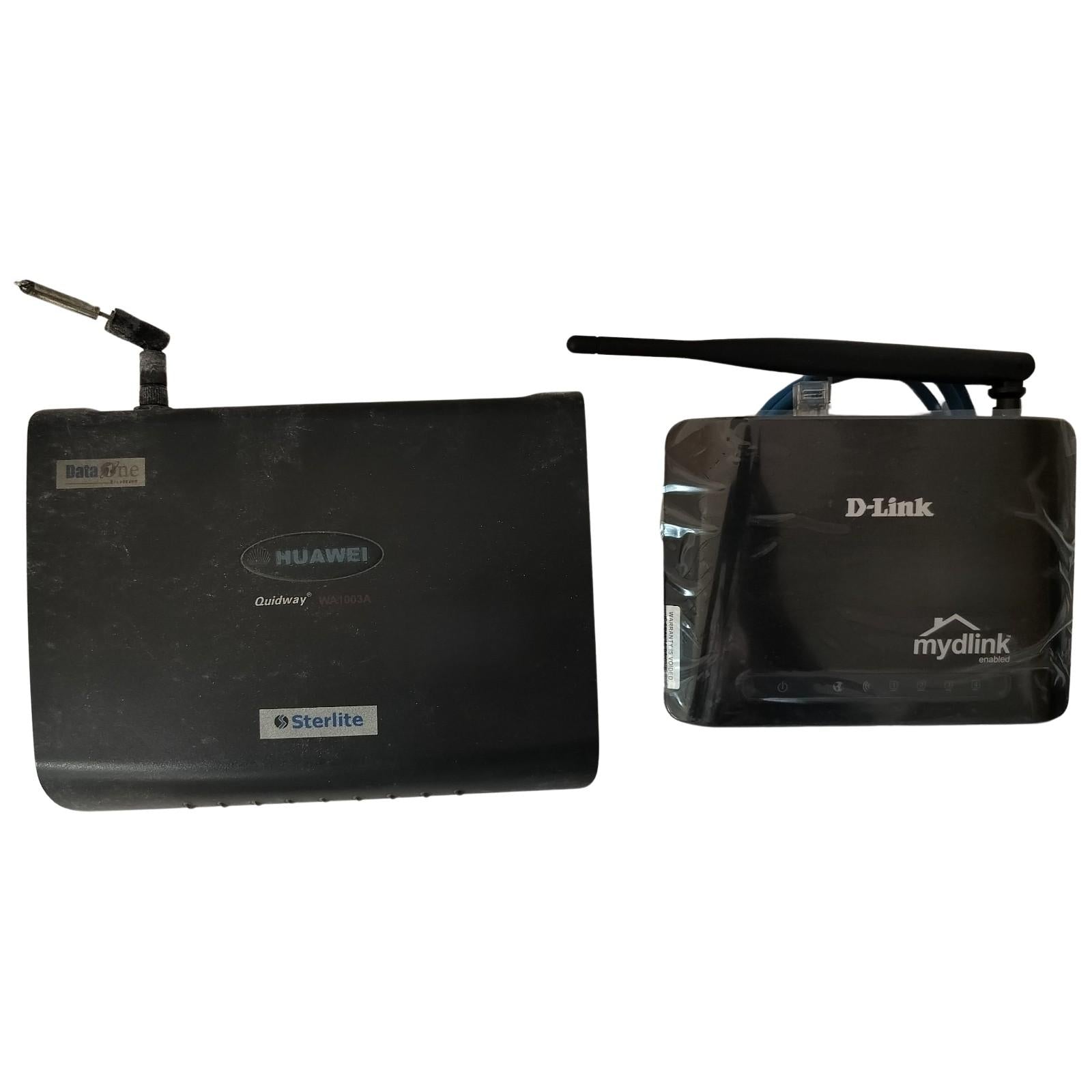 Used Combo of D - LINK Wireless N 150 Cloud Router And HUAWEI WA1003A Routers - Budli