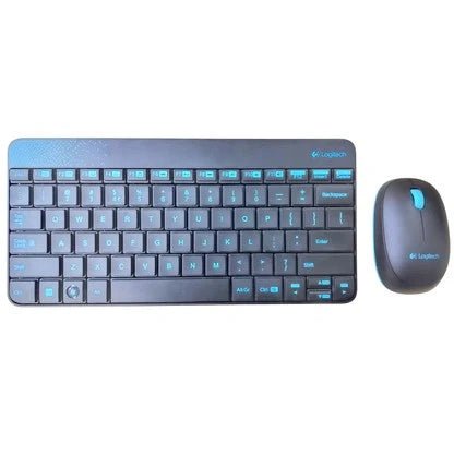Used Logitech MK240 Combo Wireless Keyboard and Mouse Blue - Budli