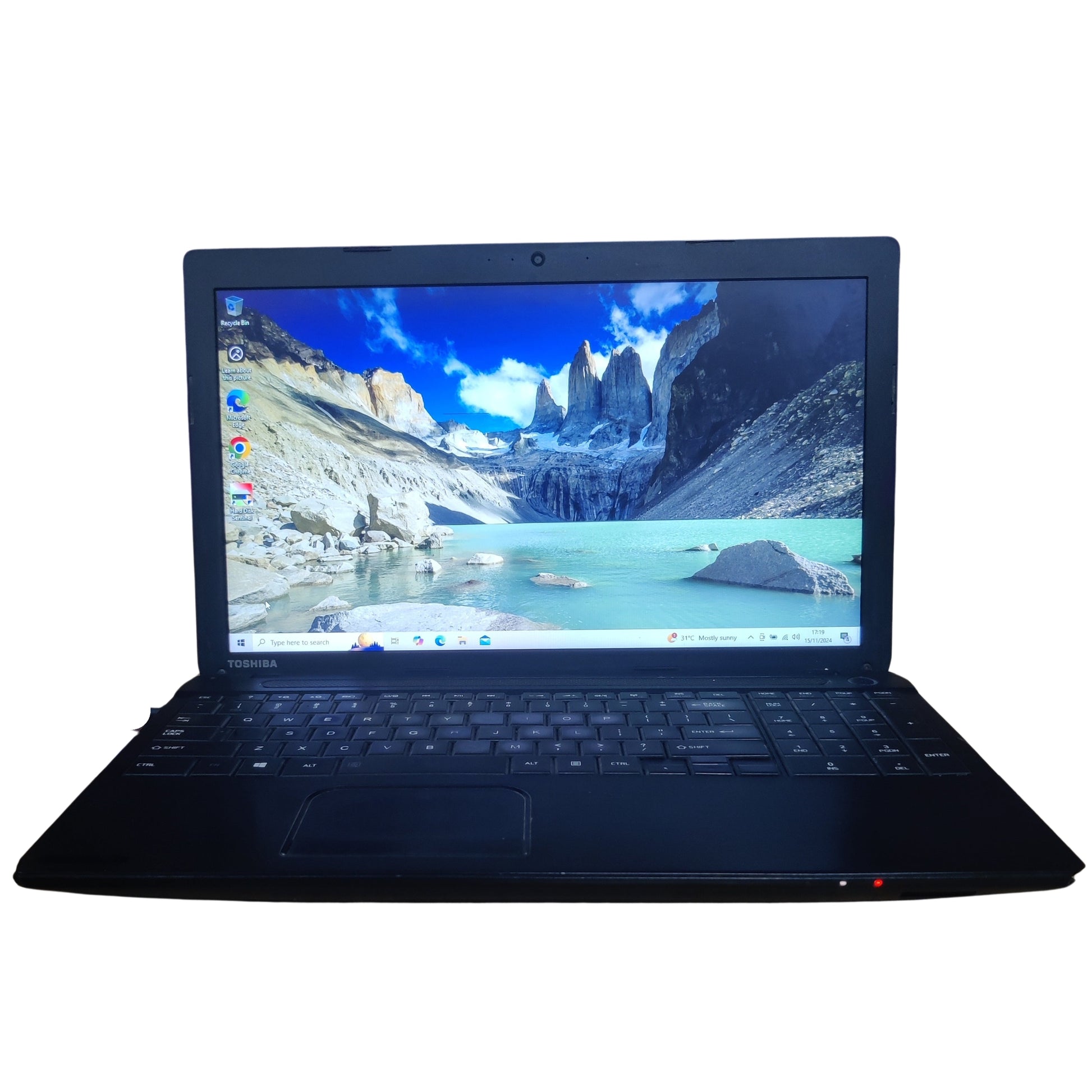 Used Toshiba Satellite Pro C50 15.6" Intel Core i3 3rd Gen 128 GB SSD 8GB RAM Black Laptop - Budli