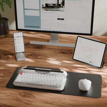 Xech Typewriter Wireless Keyboard | Retro Vintage Design with Round Keycaps (Unboxed - Brand Warranty)