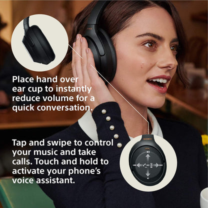 Sony WH-1000XM3 Wireless Noise Cancelling Headphone with Mic for Phone Calls, 30 Hours Battery Life, Quick Charge, Touch Control & Alexa Voice Control Black  (Like New - Brand warranty)