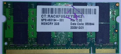 Buy Micron MT 2GB DDR2 Laptop RAM Green (Good condition)