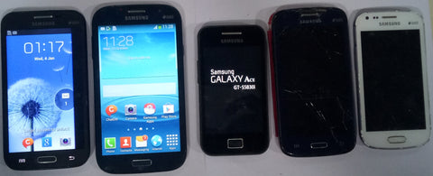 Buy Combo of Used Samsung Galaxy Grand Quattro + Samsung Galaxy Core + Samsung Galaxy Grand+ Samsung Galaxy S Duos+ Samsung Galaxy Ace