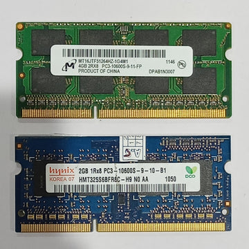 Buy Combo of MT 4GB PC3 RAM and Hynix 2GB PC3 RAM For Laptop - Budli Certified