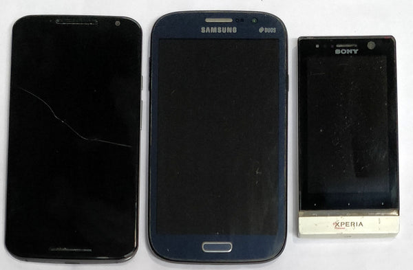 Buy Combo of Dead Motorola Moto X 2nd Gen + Samsung Galaxy Grand Z and Sony Xperia U Mobiles (Dead)