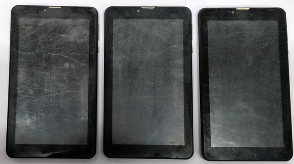 Buy Set of 3 Used Datamini T7 4G 7" 4GB 1GB RAM Black Tablets (Dead)