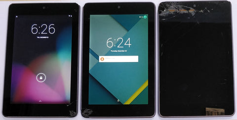 Buy Combo of Used 3 Asus Nexus 7 Black Tablets